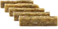 DOGBOSS 100% Natur Kauriegel, Hundeleckerli, gesunder Hundesnack, Rinderhaut mit Pansen, 5 Stück 12 cm