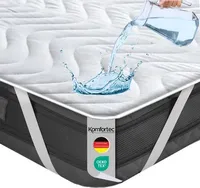 Komfortec wasserdichter Matratzenschoner für Babybett / Kinderbett, 60x120cm, Matratzenauflage, Atmungsaktive Matratzenauflage, ohne Knistern Matratzenschutz, Weiß
