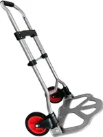 Sackkarre Klappbar Transportkarre Stapelkarre Handkarre mit Teleskoprahmen aus Poliertem Stahl (Tragkraft 60 kg) CEEDIR