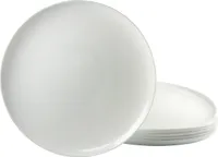 CreaTable, 15865, Italien Party Weiss, Pizzateller 6-tlg, Glasware