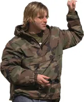 MIL-TEC Combat Anorak Jacke woodland Tarnjacke Tarnanorak Jagdjacke winddicht L