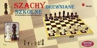 Veľká drevená školská šachová súprava