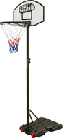 STREETSKILLER höhenverstellbarer Outdoor Basketballkorb 1,79-2,13 m, 40 cm Korb, wetterfest, stabiler Standfuß mit Rollen, ideal für Kinder weiß|SSK-2