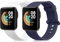 kwmobile 2x Sportarmband kompatibel mit Xiaomi Mi Watch Lite / Redmi Watch Armband - Fitnesstracker Band Set aus TPU Silikon