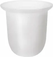 Ersatzbehalter für WC-Bürste X-ROUND/Trend-i/X-STEEL, XS301, Milchglas