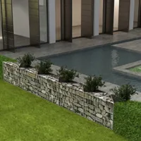 vidaXL gabionový kôš na sadenie zeleniny na vyvýšenom záhone z ocele 300 × 30 × 50 cm