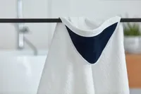 KraftKids Kapuzenhandtuch Musselin dunkelblau