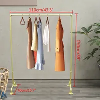110cm věšák na oděvy Stojan na šířku oděvní kolejnice