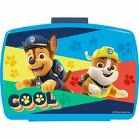 PAW PATROL Kinder Brotdose mit Einsatz aus Kunststoff blau gelb