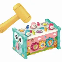 Kadii Motorikwürfel Lernspielzeug ab 1 Jahr Montesorri 8 in 1 Geschenk Kinder Baby Blau