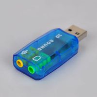 Extern USB 2.0 Mic Lautsprecher 3D Soundkarte Headset Audio Adapter 5.1 Kanal Vi