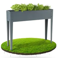 AREBOS Hochbeet Pflanzbeet Metall Gemüsebeet Pflanzkasten Stahl Beet Blumenbeet