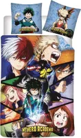 Zestaw pościeli dziecięcej My Hero Academia - poszwa na kołdrę 140x200 cm i poszewka na poduszkę 63x63 cm