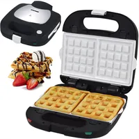 Syntrox Germany Kombigerät SM-1500W Perom – Multifunktionales Waffeleisen für perfekte belgische Waffeln, Grillen und Toasten