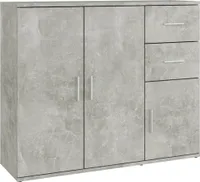 vidaXL Kredens betonowy szary 91x29,5x75cm materiał drewnopochodny