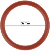 Piebert Dichtungsring 2x O-Ring 32x4mm Rot Silikon Dichtung Innen 32mm  Außen 40mm