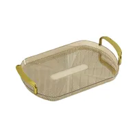 Organizer dekorative Tabletts Mehrzweck-Serviertablett Badezimmer-Tablett