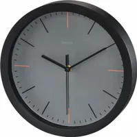 Hama -Wanduhr Maxr Ø 25 cm Rauscharm grau