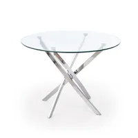 Jedálenský stôl Raymond, číry / strieborný