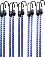 DEUBA® 10x Spanngummi Set Metallhaken 30,5cm Expander Gepäckspanner Universal Gepäckgummi Spannseil