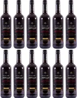 Imiglykos Apelia Black Label 12x 0,75l | Lieblicher Rotwein | Imiglykos | 11,5% Vol. | Kourtaki | + 20ml Jassas Olivenöl