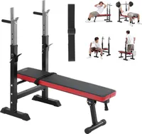 Sada posilovací lavice VEVOR s rychlým skládáním a rychlým nastavením, nosnost 181 kg, pro domácí silový trénink, černá barva