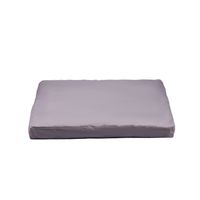 Ribelli Meditationsmatte aus 100 % Baumwolle, Meditationskissen in Grau, ca. 80 x 80 x 9 cm