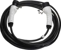 vhbw Ladekabel Typ 2 zu Typ 2 kompatibel mit Land Rover Defender, Discovery, Defender PHEV Elektroauto, 1-phasig, 16 A, 3,5 kW, 7 m