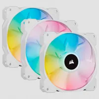 Corsair iCUE SP120 RGB ELITE - Ventilátor do skrine - 120 mm - biely (balenie 3 ks)