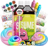 Belissia XXL Kinder Spiel-Schleim zum selbermachen. Einhorn Set für 2KG fertigen Slime. Für Kinder ab 3 Jahre. Hergestellt in Deutschland
