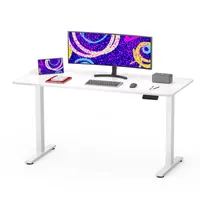 SANODESK Höhenverstellbarer Schreibtisch Elektrisch 120x60cm Einteilige Tischplatte, 4 Speicherplätzen, 60 kg Tragkraft, Anti-Kollisionsschutz (Weiß)