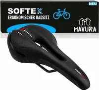 SOFTEX Fahrradsattel Fahrrad Sattel Fahrradsitz Gel Memory-Schaum Bequem Ergonomisch MTB