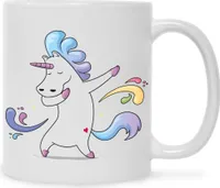 Bedruckte Tasse mit Motiv Einhorn : Weiß