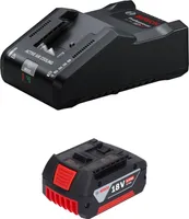 Bosch Starter Set 1x GBA 18 V / 5 Ah / 5000 mAh Li-Ion Akku ( 1600A002U5 ) + GAL 18V-160 Professional Ladegerät ( 1600A02T5G )