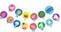 Peppa Wutz Regenbogen Girlande 2,3m
