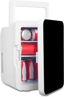 GOURMETmaxx Mini-Kühlschrank im Retro Design, Ideal für Lebensmittel,  Getränke, Dosen und Beauty-Artikel, Minibar mit 4 Liter Volumen
