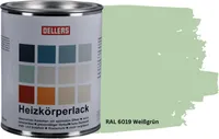 OELLERS Heizkörperlack DIY 1L RAL 6019 Weißgrün Heizungsfarbe Heizungslack Heizkörperfarbe
