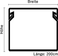 Kabelkanal aus hochwertigem PVC weiß Selbstklebend 2m - 1 Stück - 12x12mm