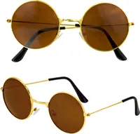 Hippie Brille mit Braunen Gläsern
