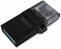 Kingston Technology DataTraveler microDuo3 G2, 32 GB, USB Type-A / Micro-USB, 3.2 Gen 1 (3.1 Gen 1), andere, 1,7 g, Schwarz