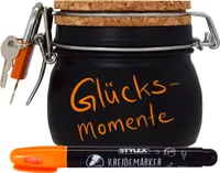 Spardose Geld Geschenk Ideen Neon Beschriftung orange Größe S 0.5 Liter
