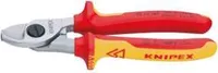 Knipex 951-6165 Kabelschere 165mm VDE nicht für Stahldraht, rot/gelb/silber