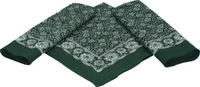 Betz 3er Pack Nickituch Bandana Richtfesttuch Halstuch klassisches Paisleymuster, Größe 55x55cm, Farbe grün