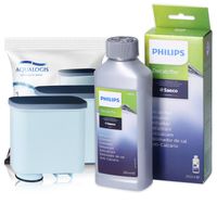 Sada Aqualogis pro údržbu kávovarů Philips, Saeco, Gaggia s 2x náhradními filtry AL-Clean + 1x odvápňovač 250ml - kompatibilní s CA6903, CA6700, CA6704