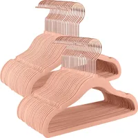 SONGMICS Kinderkleiderbügel, 50er Set Kleiderbügel Kinder,360° drehbarer Haken