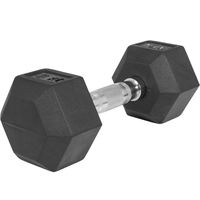 GORILLA SPORTS® Hexagon Kurzhanteln - 8kg Gewichte, Gusseisen Gummiert, Rutschsicher, Griff Gerändelt, Verchromt, Schwarz - Sechseckige Hanteln, Dumbbell, Krafttraining, Fitness