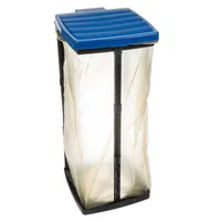 KOTARBAU® Müllsackständer 1 Fach Müllbehälter 33 x 77 x 85 cm Grüner Sack  Ständer Metall Plastikmüllständer Müllständer Müllsackhalter  Mülltütenhalter