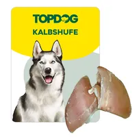 TOPDOG Kalbshufe - Kausnack für Hunde - 20 Stück im Beutel
