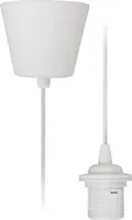 Lampenaufhängung McShine, E27 Fassung, weiß, 230V, 1,2m Kabel