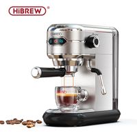 HiBREW H11 Kaffeemaschine Cafetera 19 Bar Inox Halbautomatisch Super Slim ESE POD & Pulver Espresso Cappuccino Maschine Heißwasser